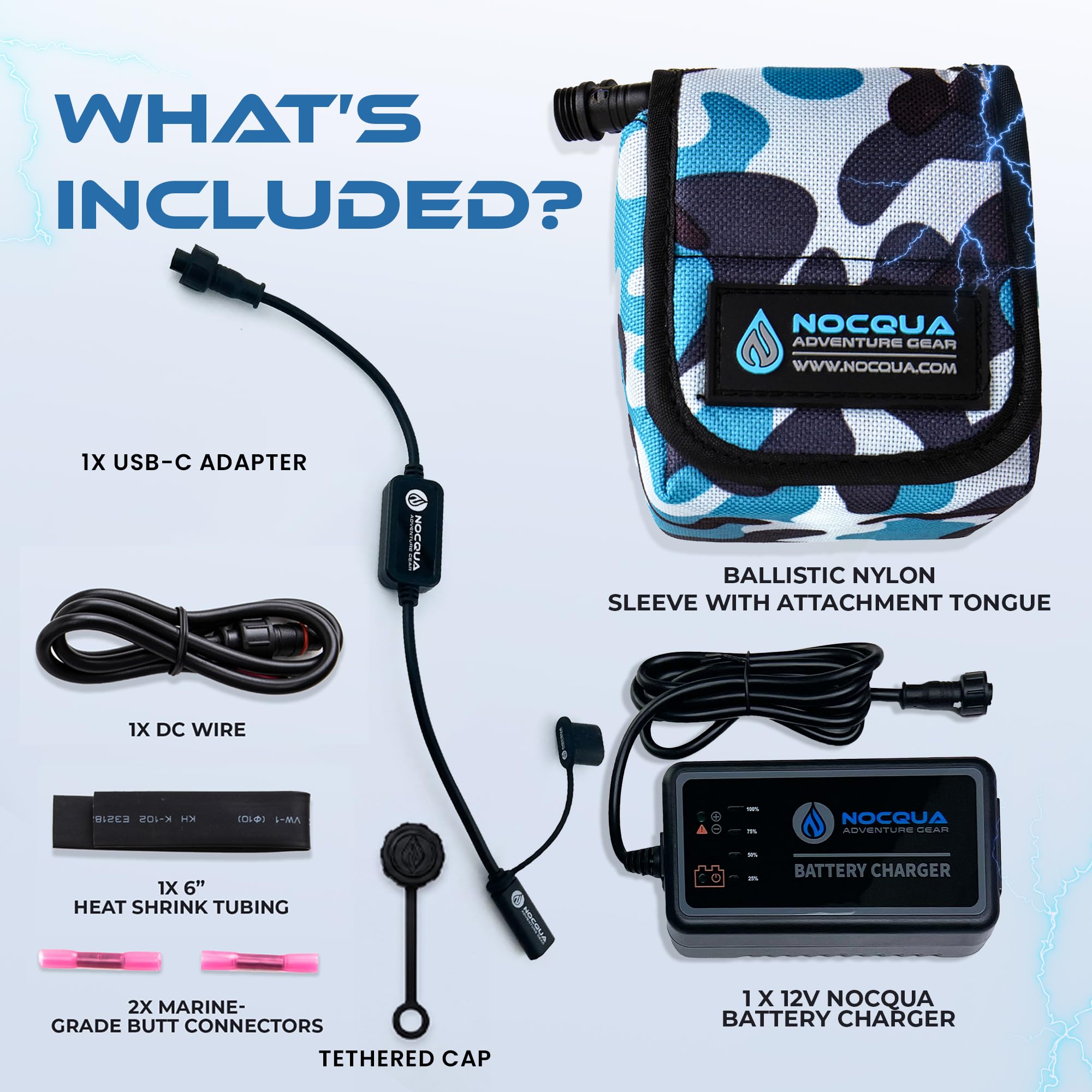 Compact lightweight 10Ah marine battery for kayak