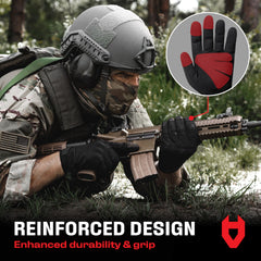 PVC knuckle guards on NoCry gloves