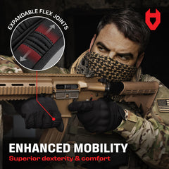Reinforced palm and fingertips with nylon stitching