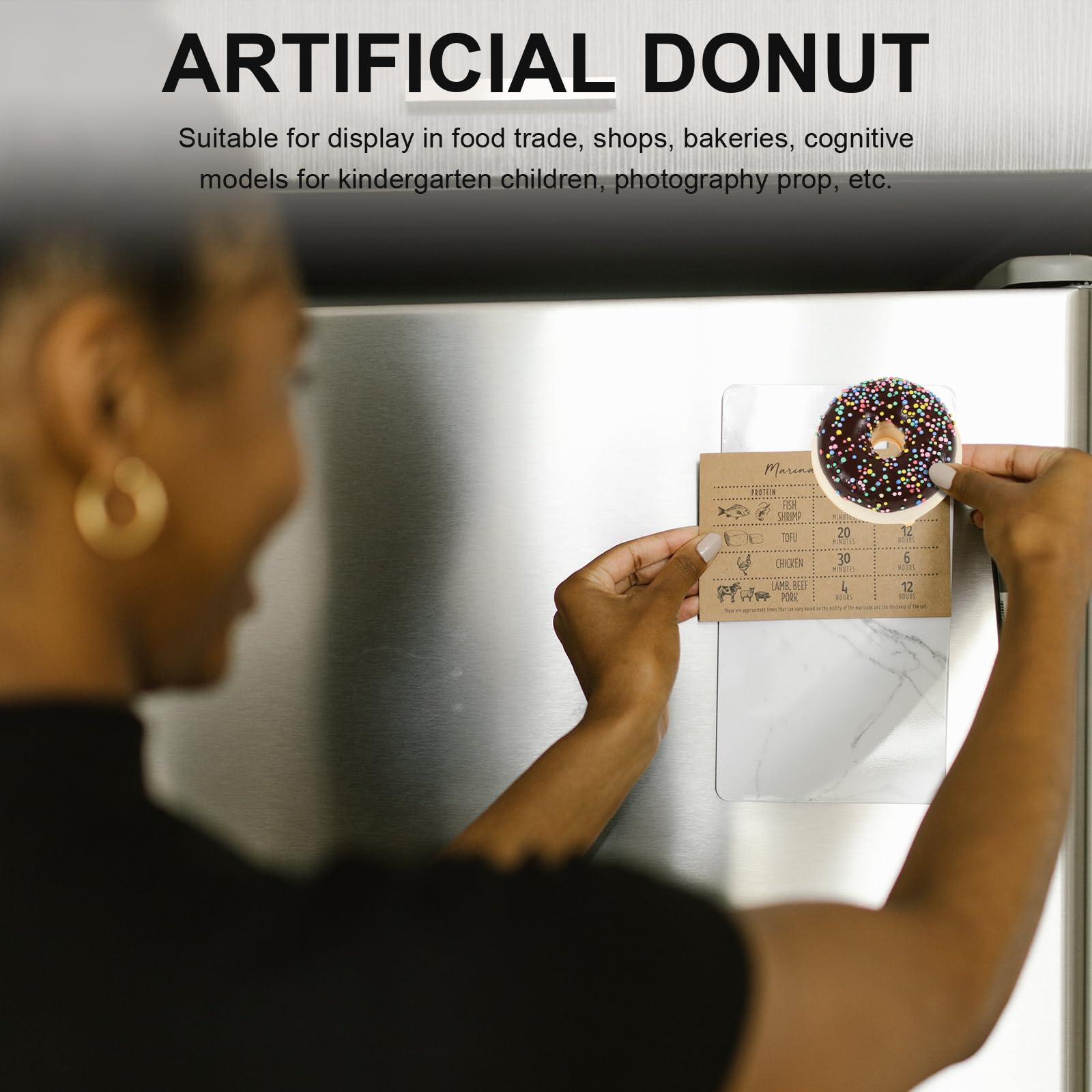 Lifelike but not edible decorative donuts