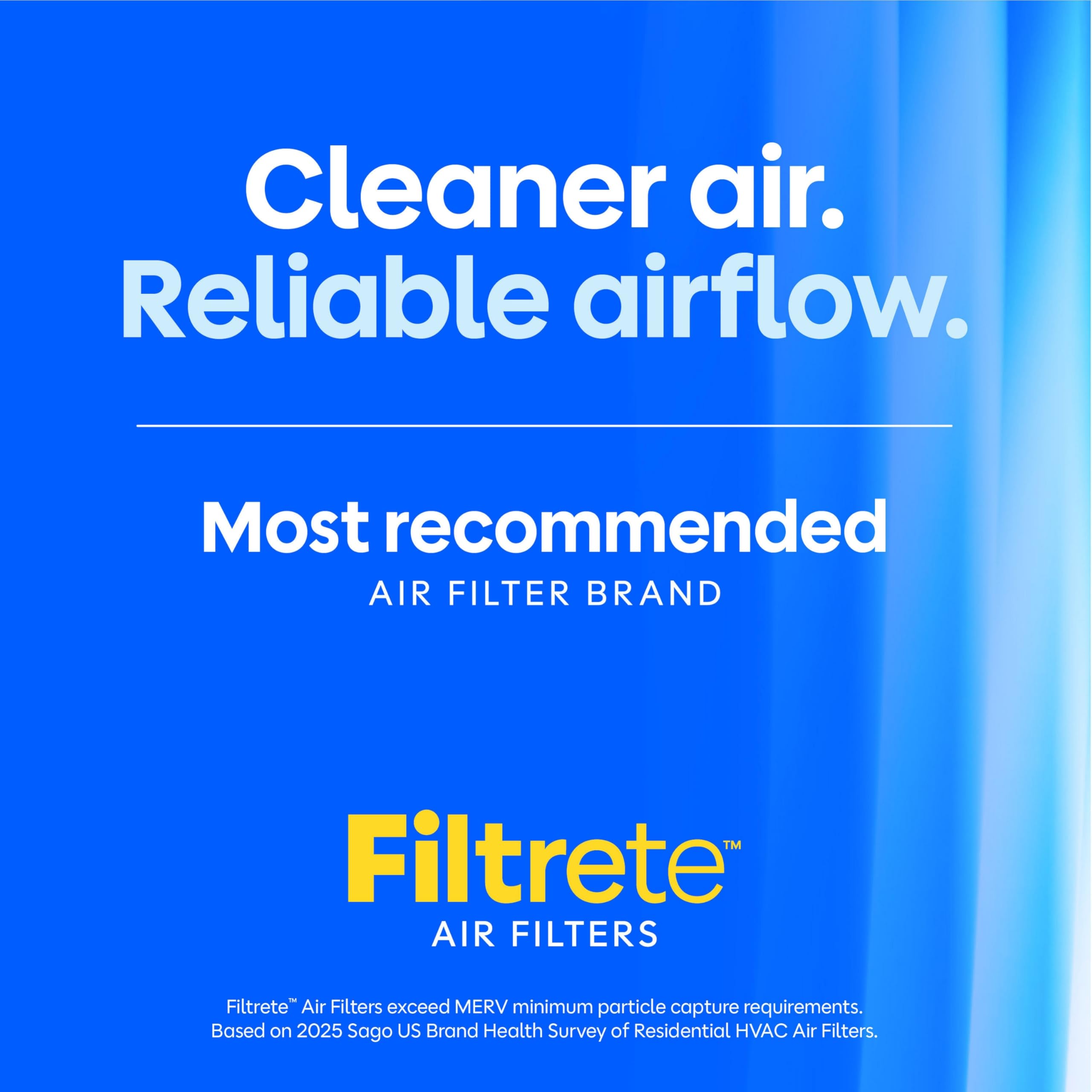 Filtrete 3-in-1 technology air filter for improved airflow