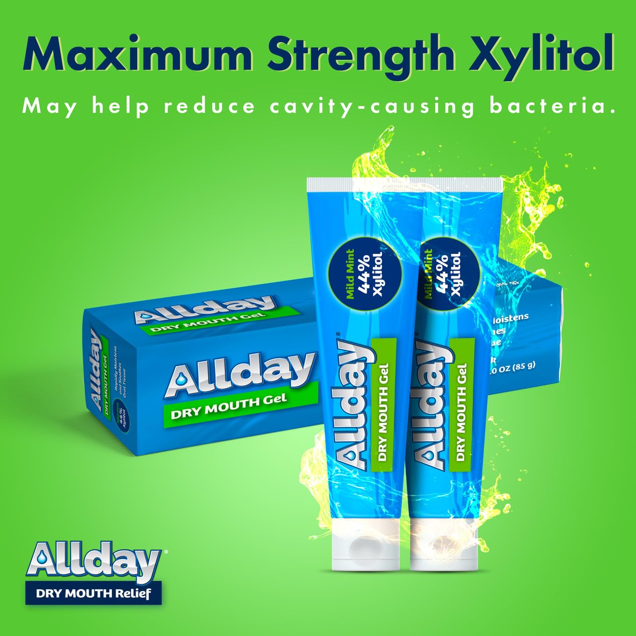 Non-acidic neutral pH mouth moisturizing gel packaging