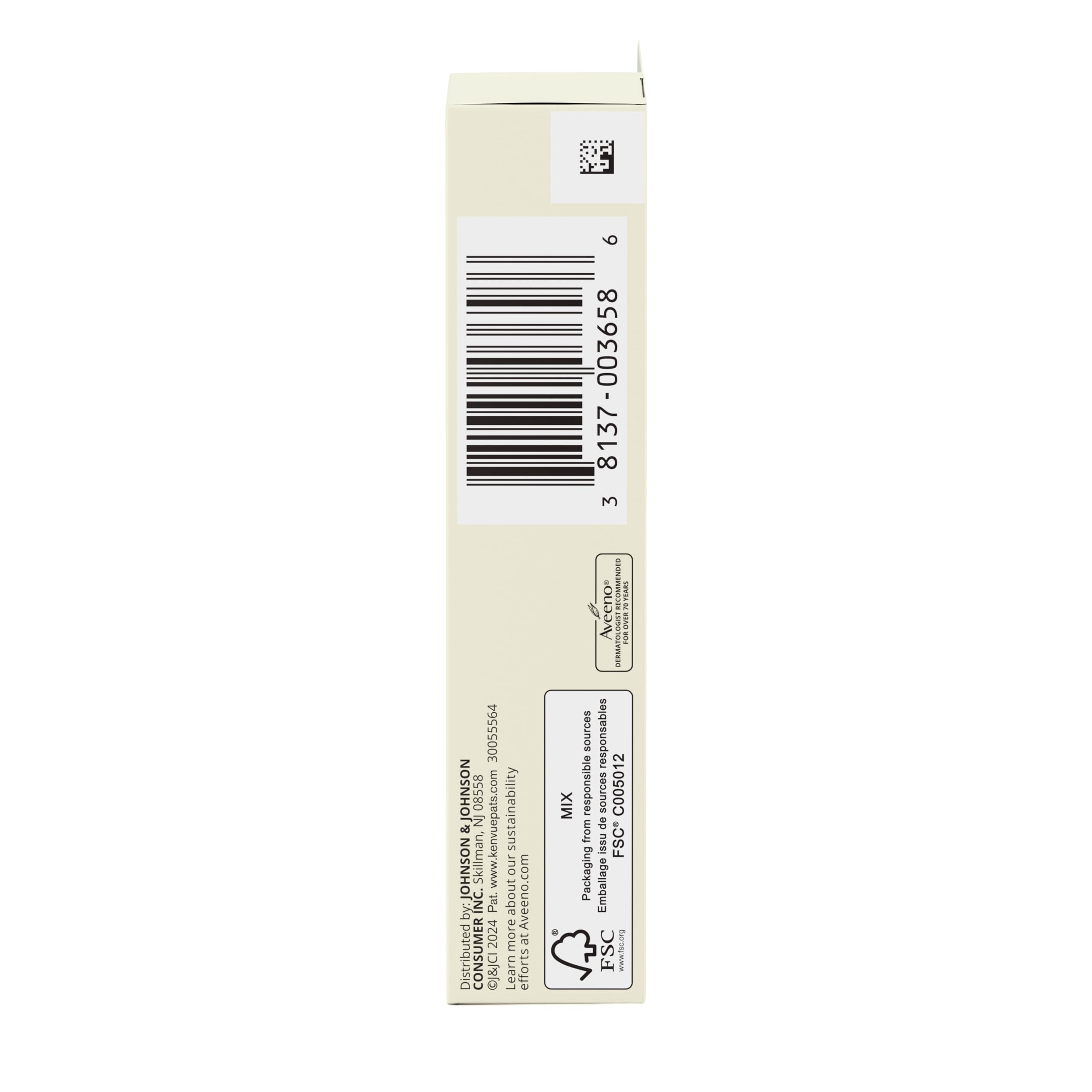 Dermatologist-recommended Aveeno brand for over 70 years