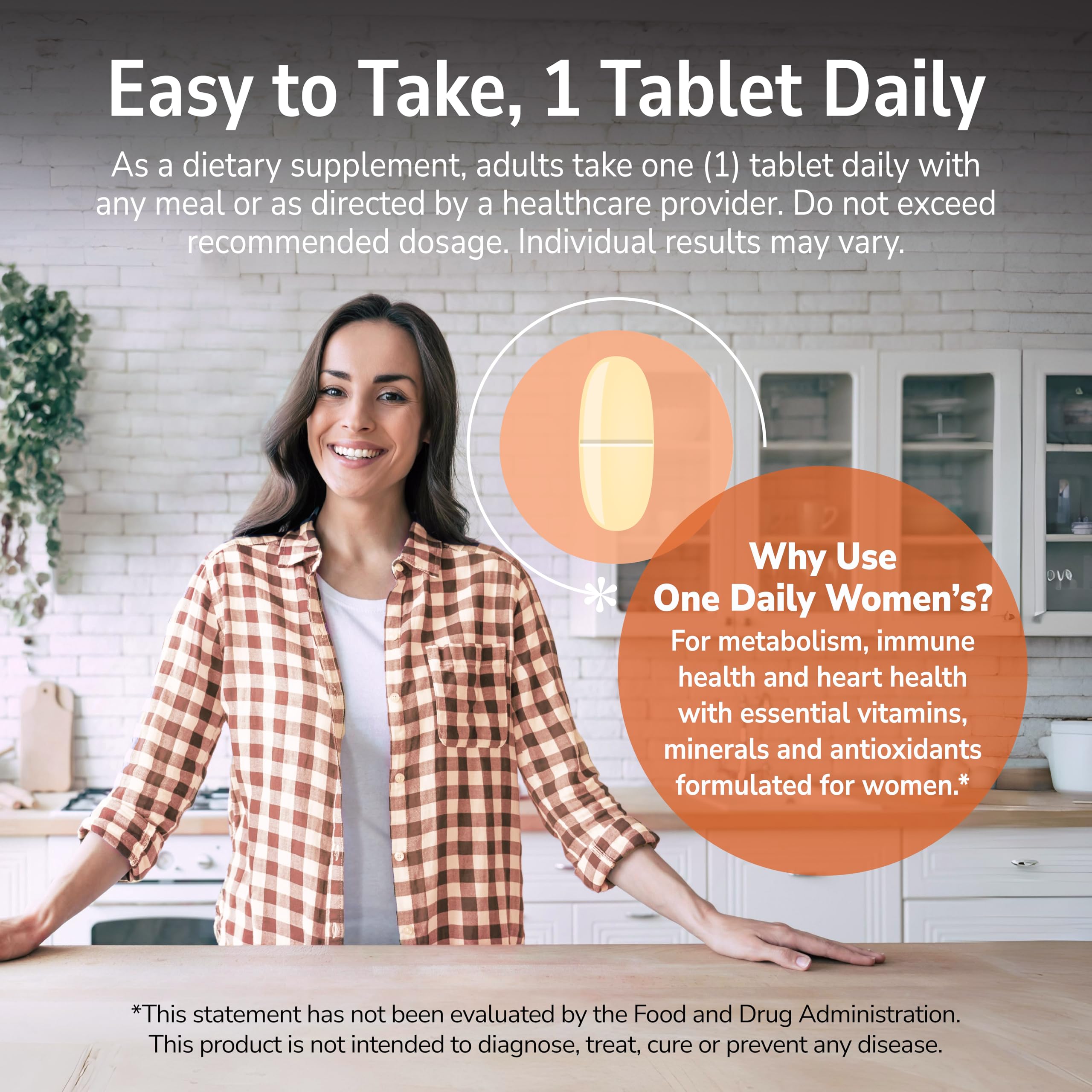 Compare vs One A Day Women's feature on box