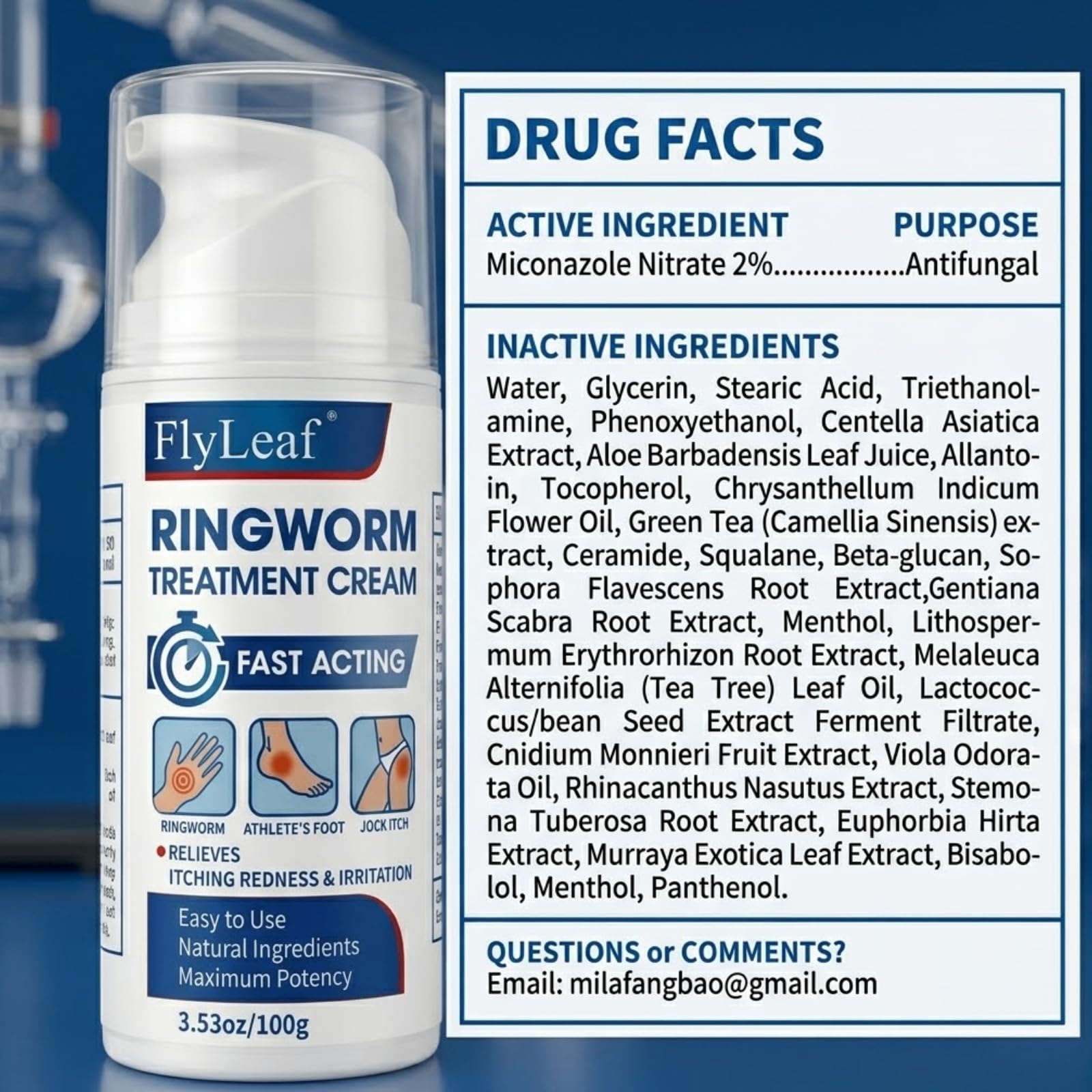 Non-greasy gel-cream texture absorbed quickly