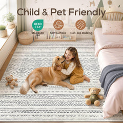 Non-slip backing rug with TPE backing