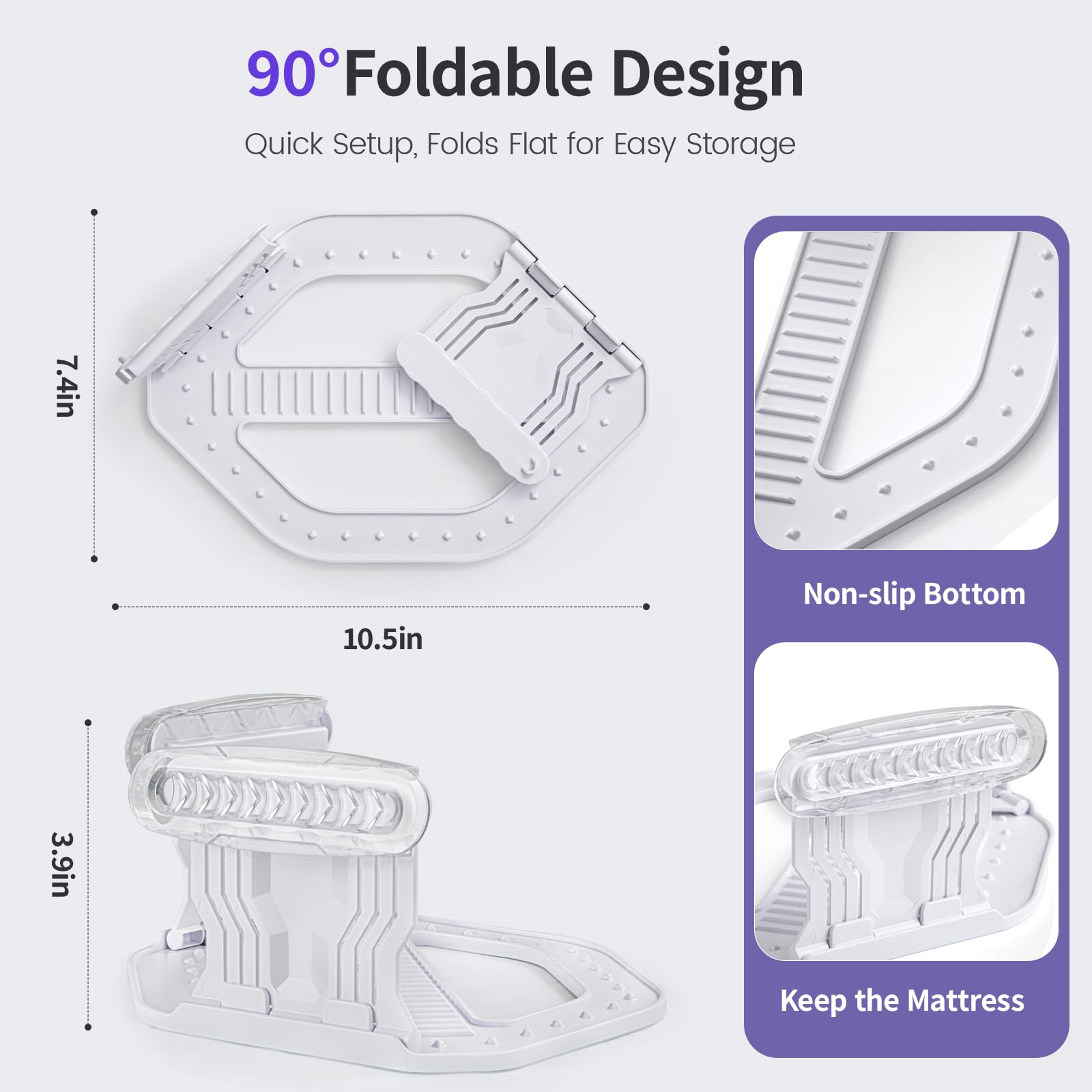 Non-slip base ensures stability for bed sheet holders during use