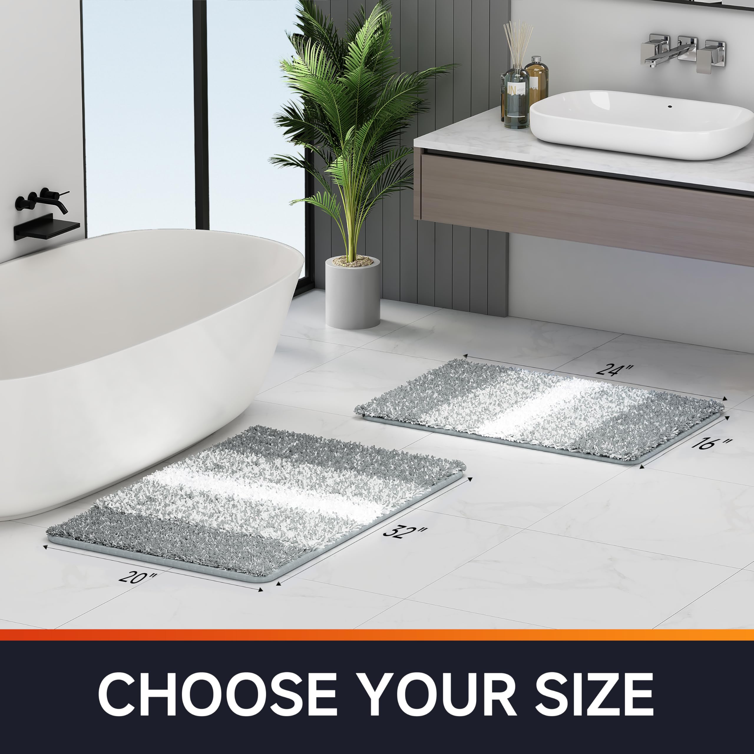 machine washable microfiber bath mat