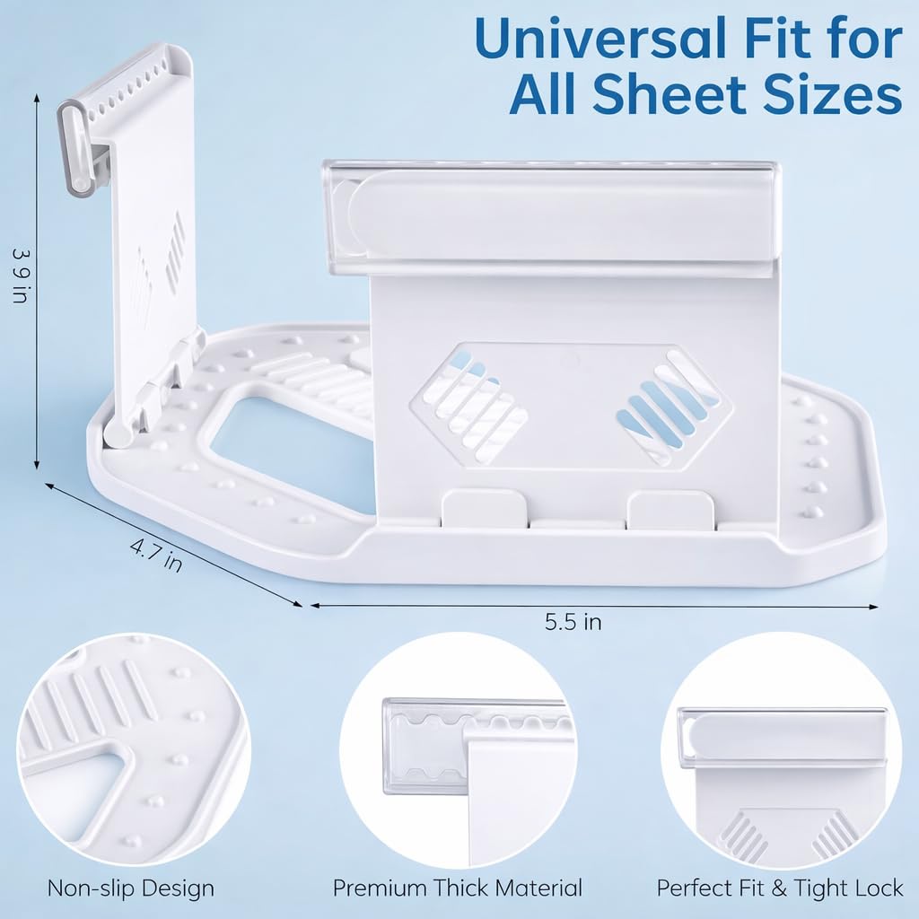 Non-slip sheet clips for fitted sheets