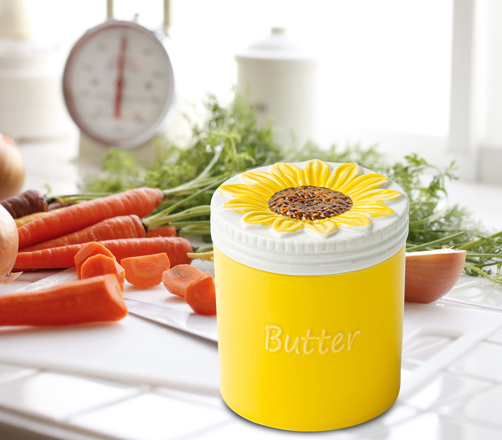 Dishwasher safe ceramic butter crock no lead or cadmium
