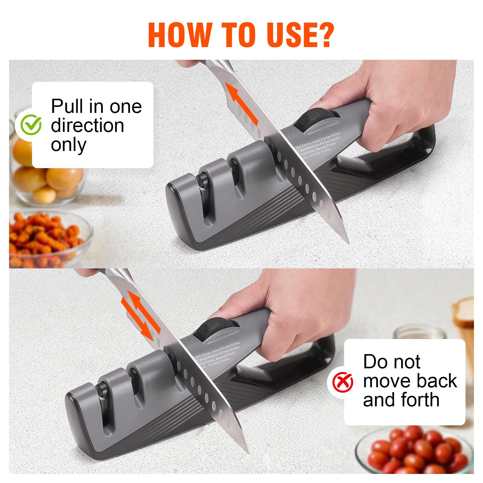 Non-slip silicone base with ergonomic handle for stability