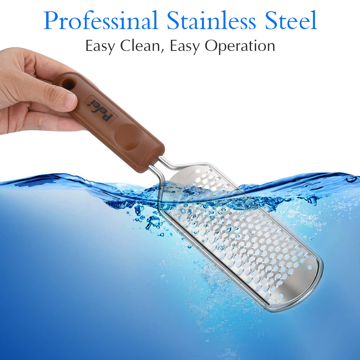 Waterproof foot scrubber suitable for wet and dry skin