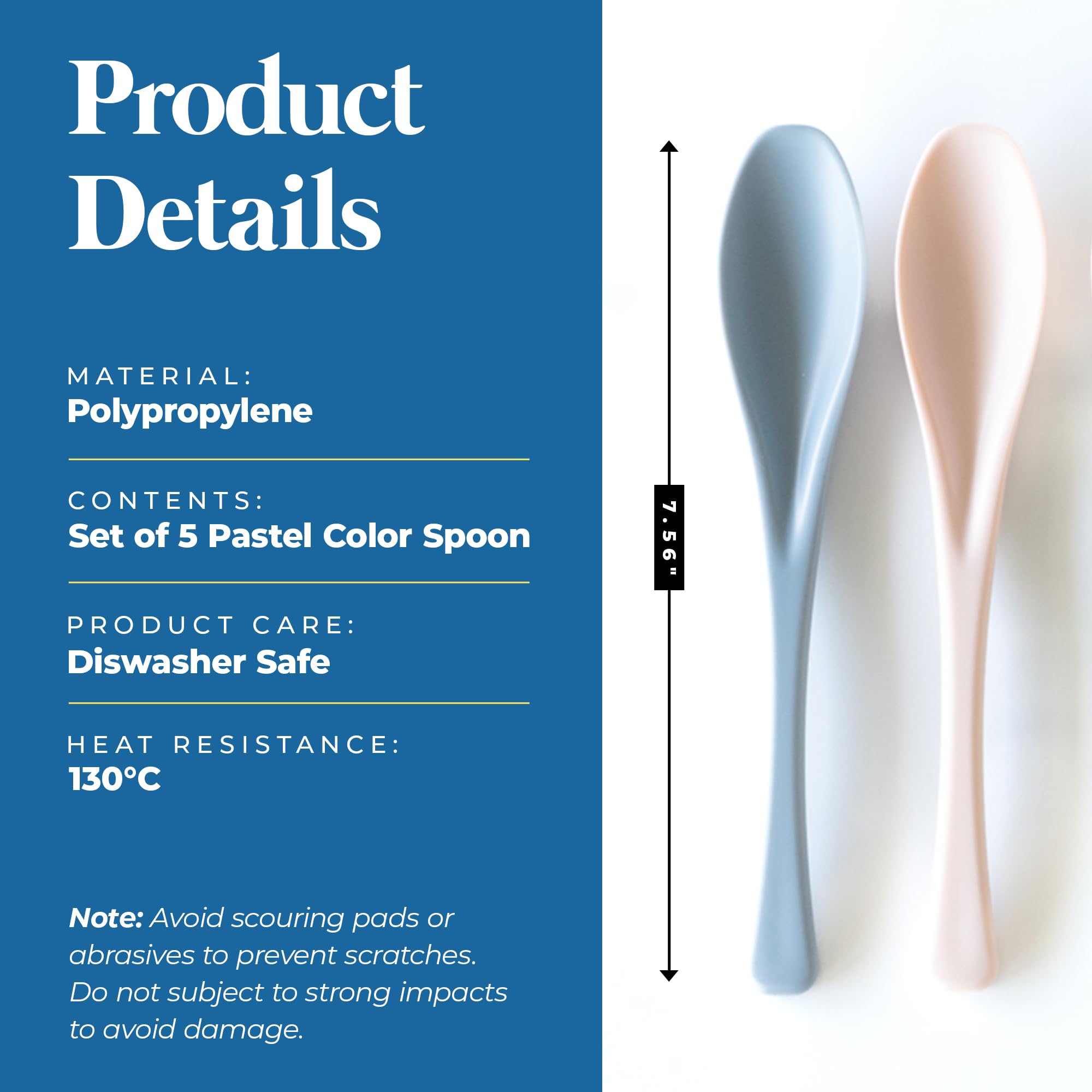 Non-slip lightweight spoons from Himawaridou