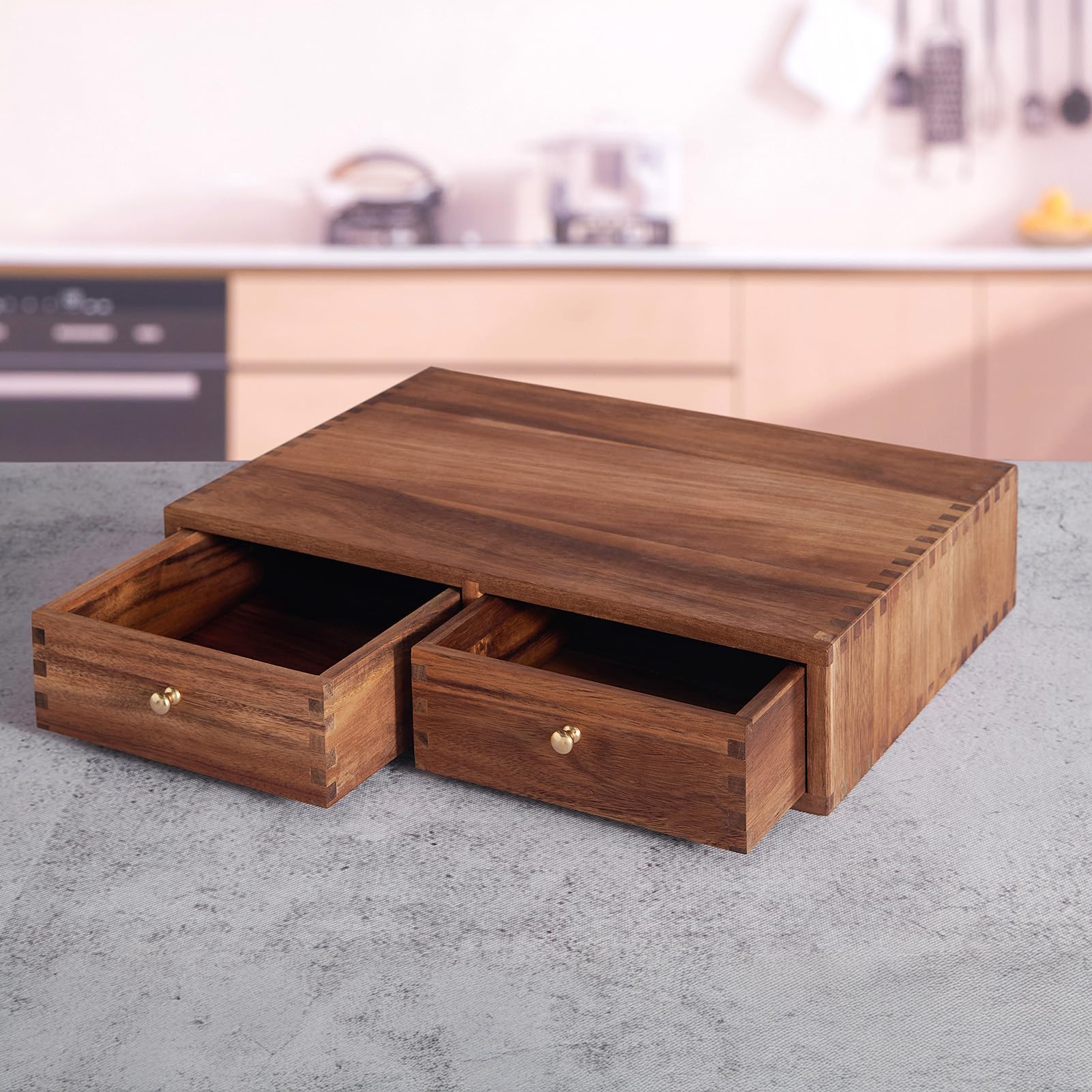 Accessory box for spoons and stirrers included with organizer