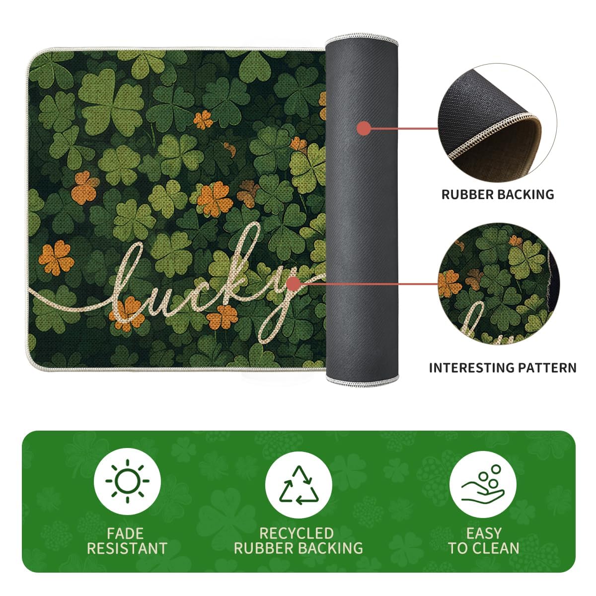 Easy to clean kitchen mats for floors