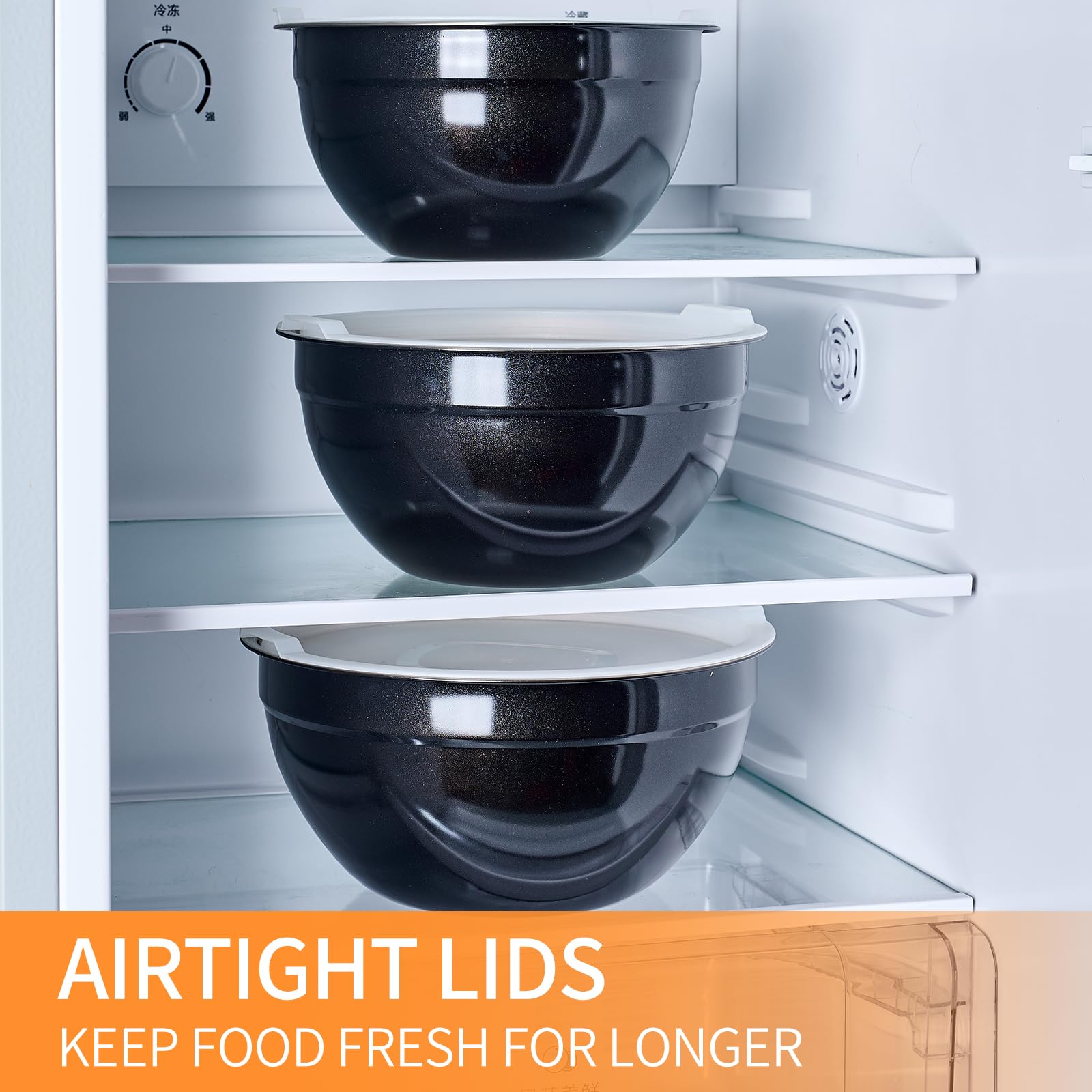 Rust-resistant stainless steel interior and brushed exterior bowls