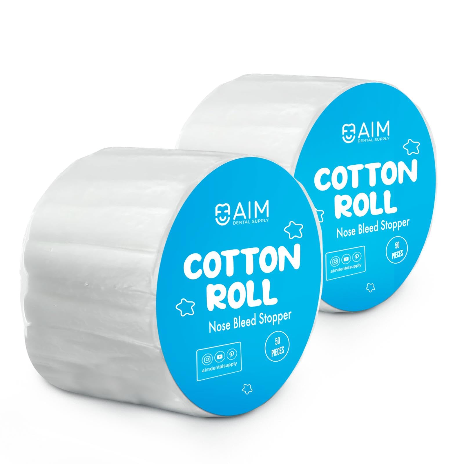 Non sterile cotton pads for dental nose bleed management