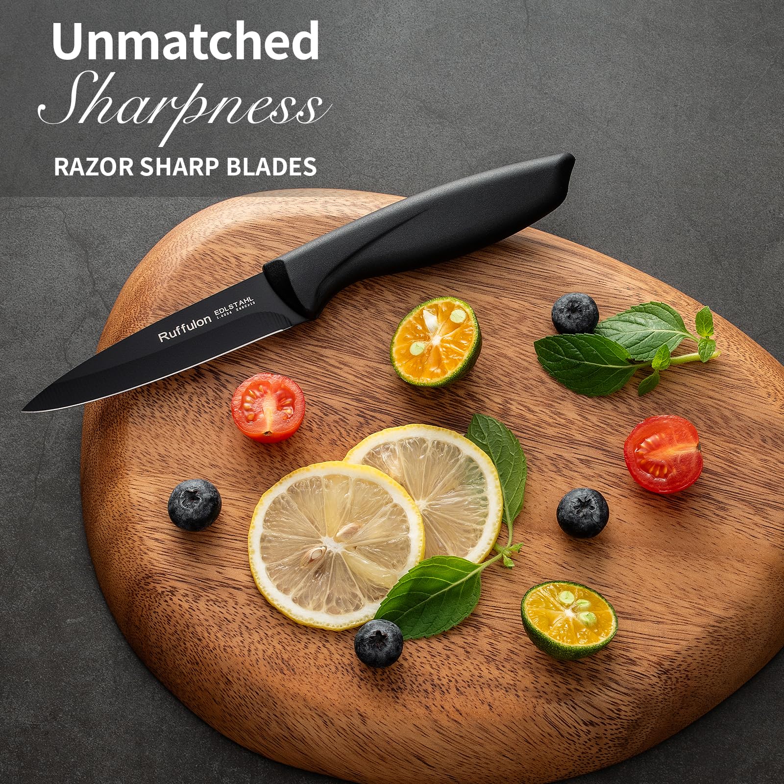 stain and rust resistant stainless steel blade paring knife