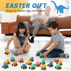 Non-toxic ABS PP material pull back toy with smooth edges