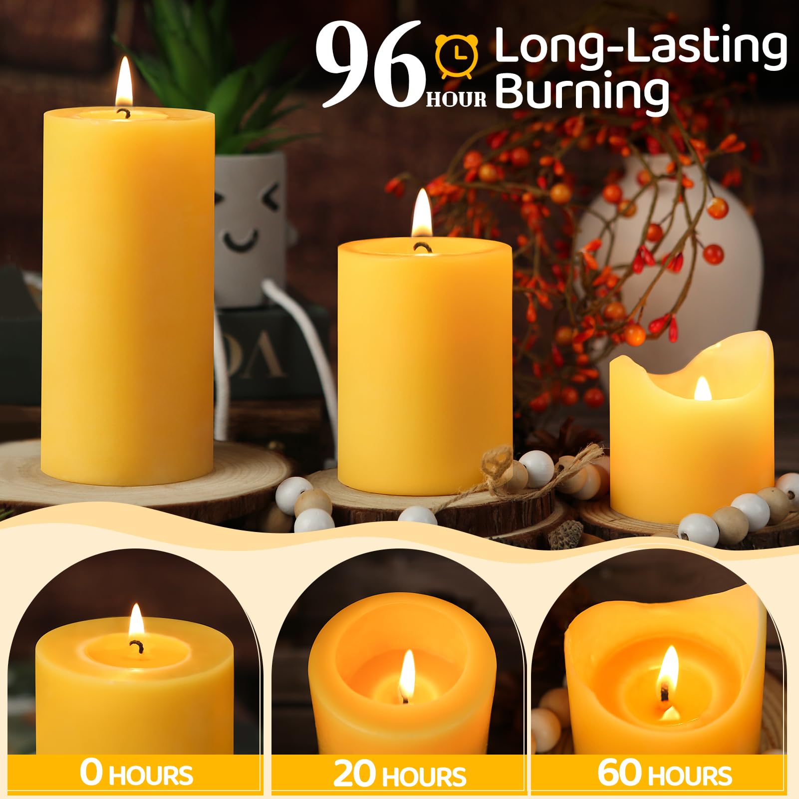 Non toxic beeswax candles box packed gift