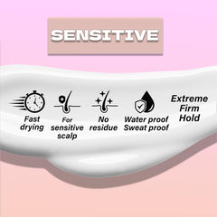 Non-toxic latex-free lace wig adhesive for sensitive skin
