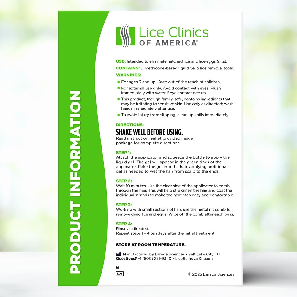 Non-toxic lice treatment formula from Lice Clinics