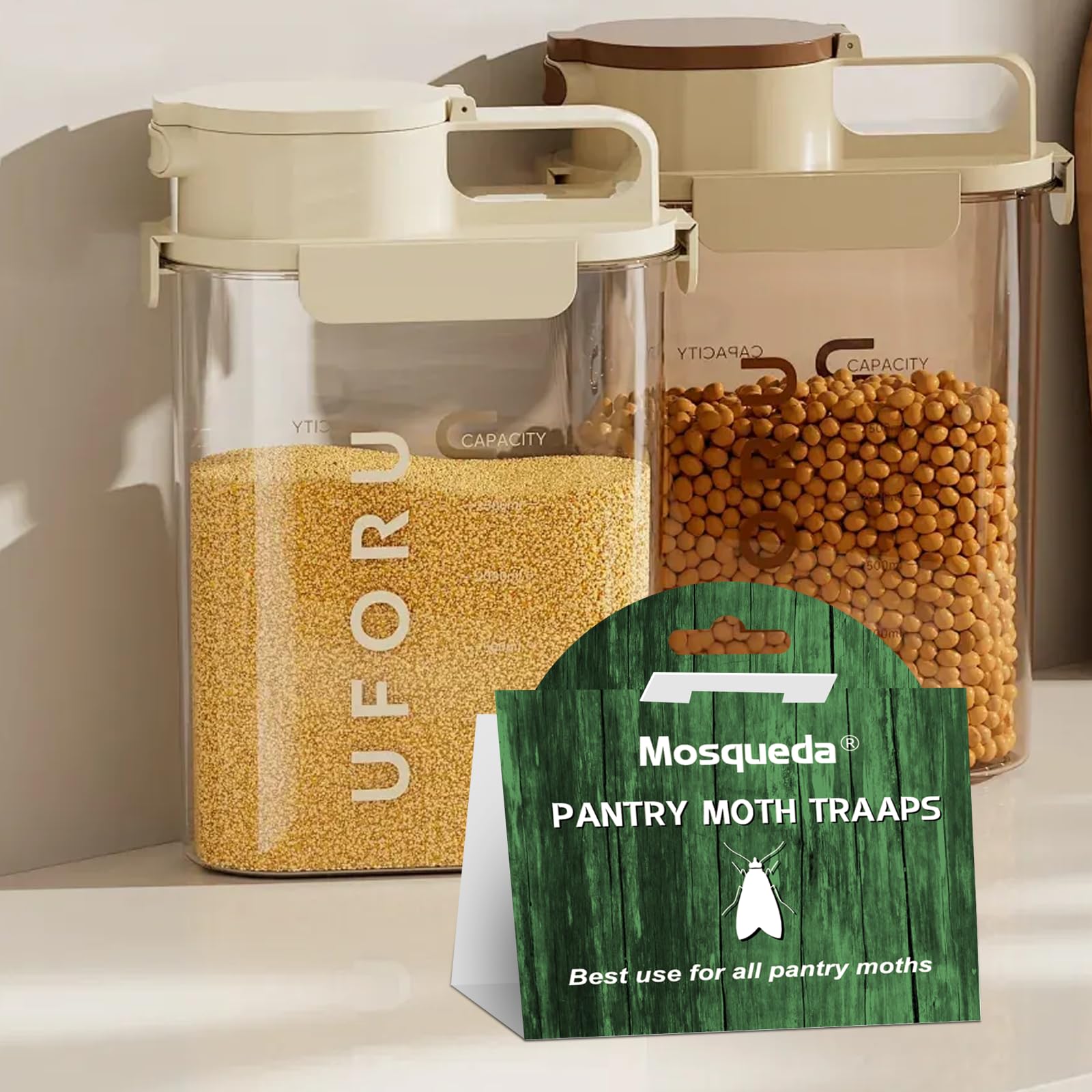 Pantry moth traps used in pantries cupboards and cabinets