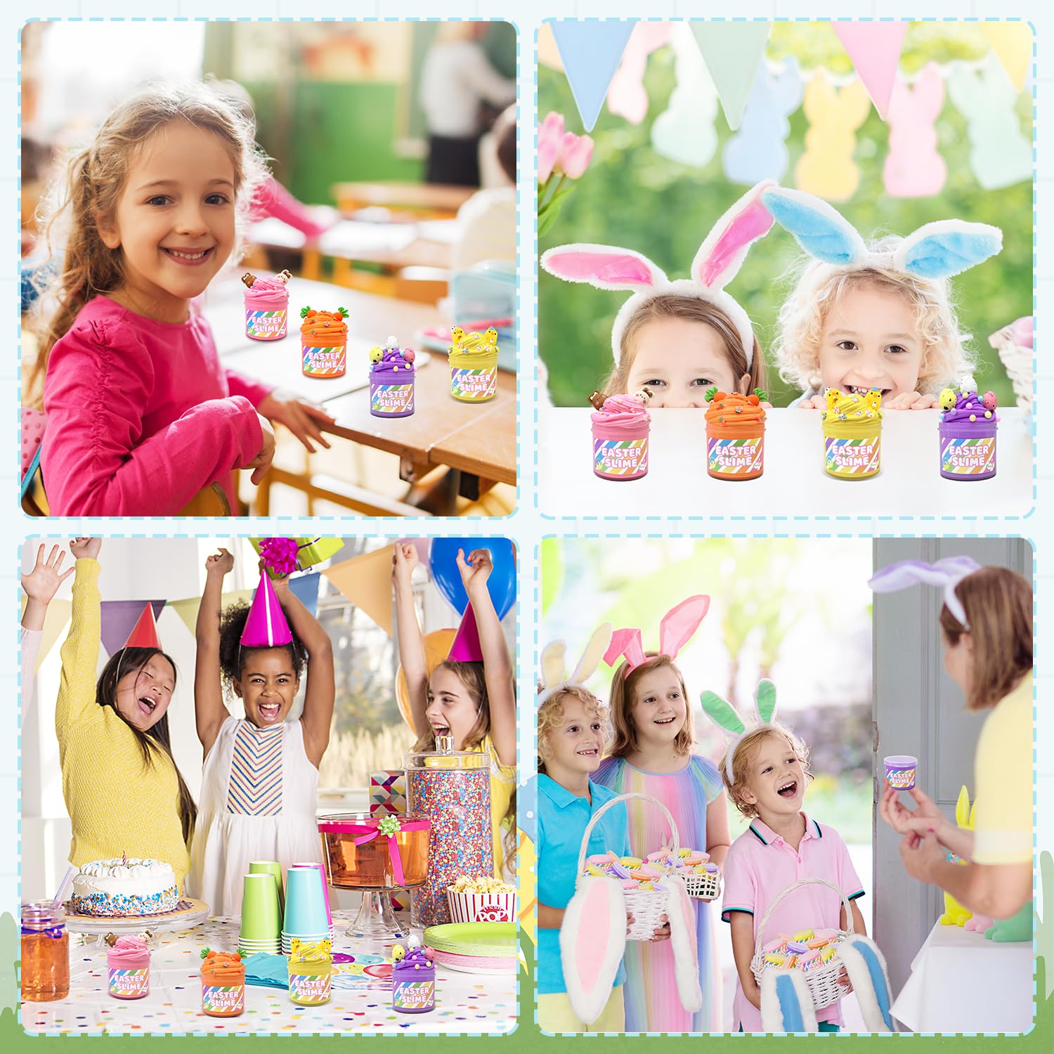 Non-toxic Easter slime gifts for kids girls image