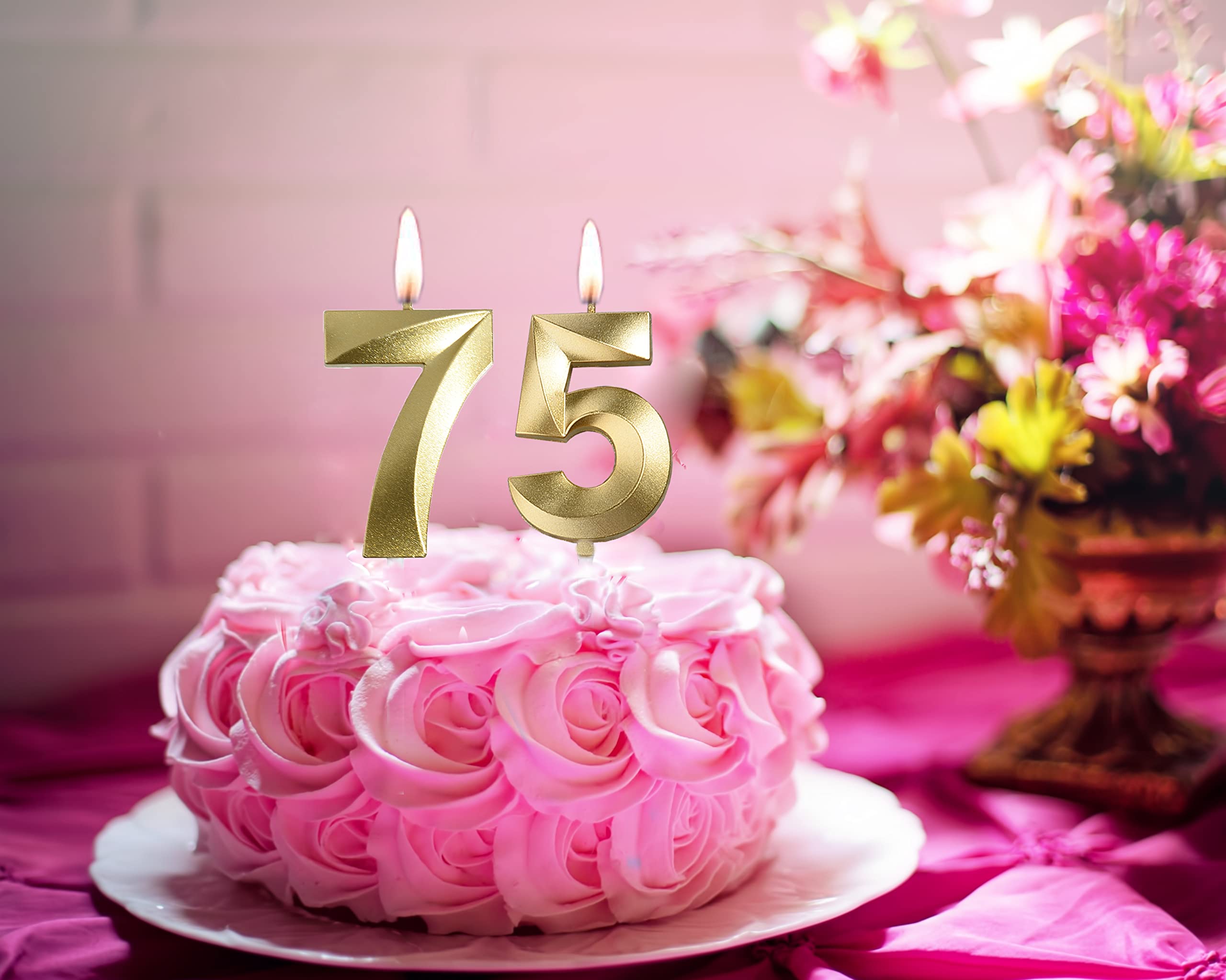 Smokeless non-toxic wax birthday candle