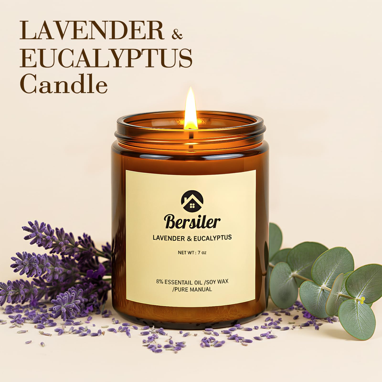 Non Toxic Soy Candle with cotton core wick