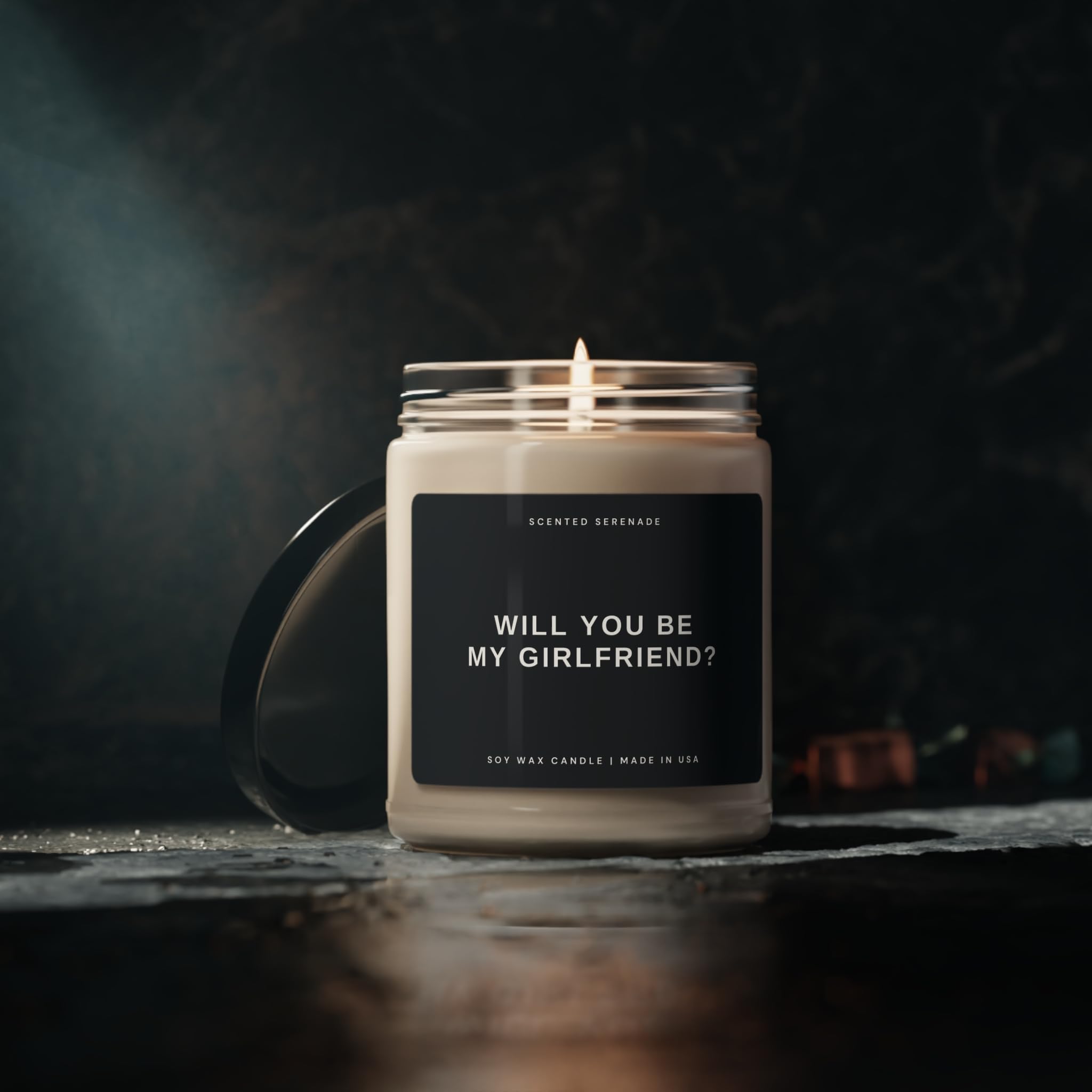Non-toxic soy candle with cotton wick 9oz