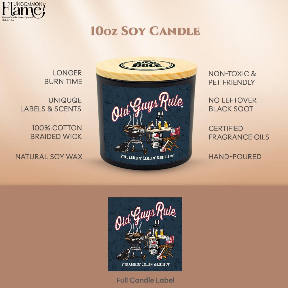 Aged to Perfection gift box Old Guys Rule candle packaging