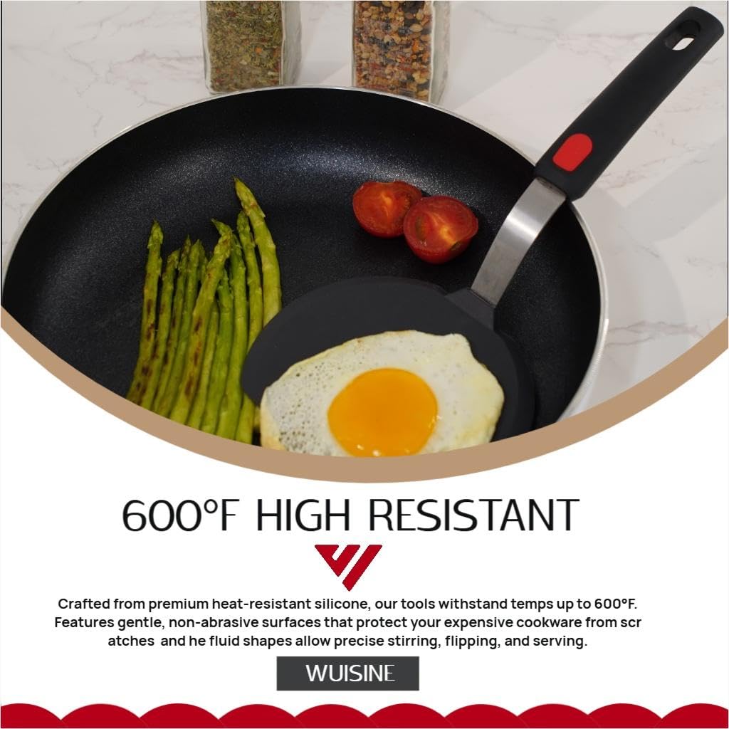Flexible spatula for omelette pancake fish burger