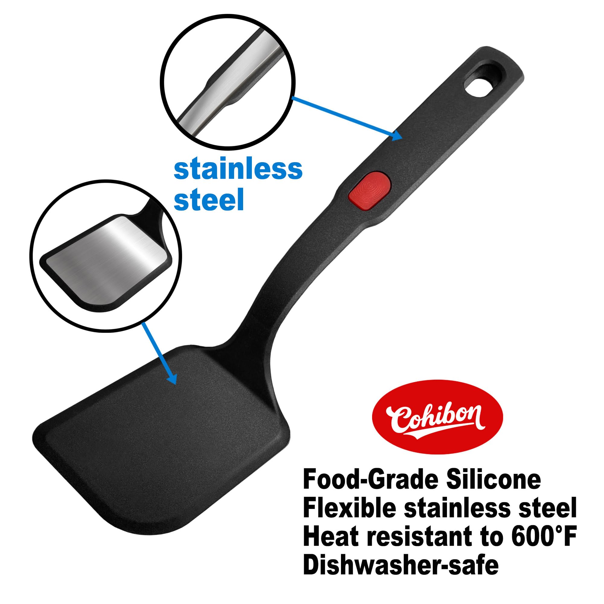 dishwasher safe silicone spatula set