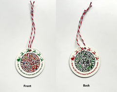 NORAD Santa Tracker green side QR code closeup