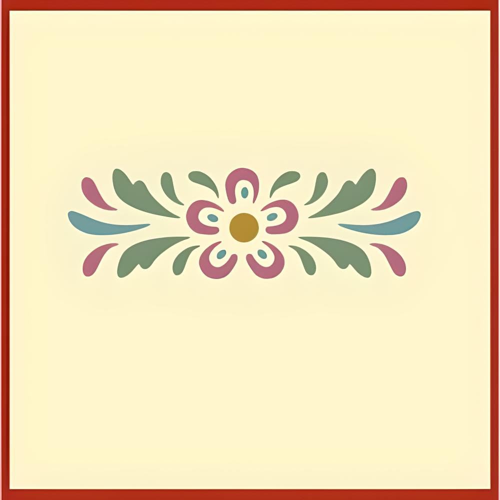 Rosemaling stencils 4x1.5 inch set for wood fabric walls