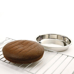 Stainless steel cake pan 9 inch Norpro 2 pack