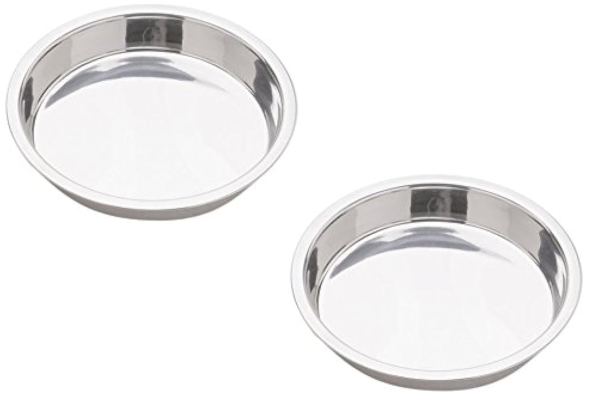 Norpro 9-Inch round stainless steel cake pan 2 pack