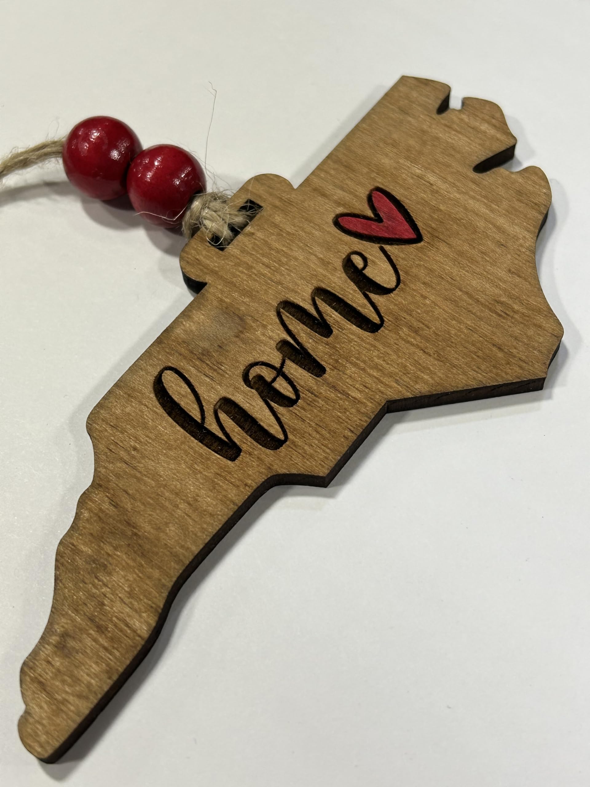 North Carolina Christmas Tree Ornament decorative wood keepsake