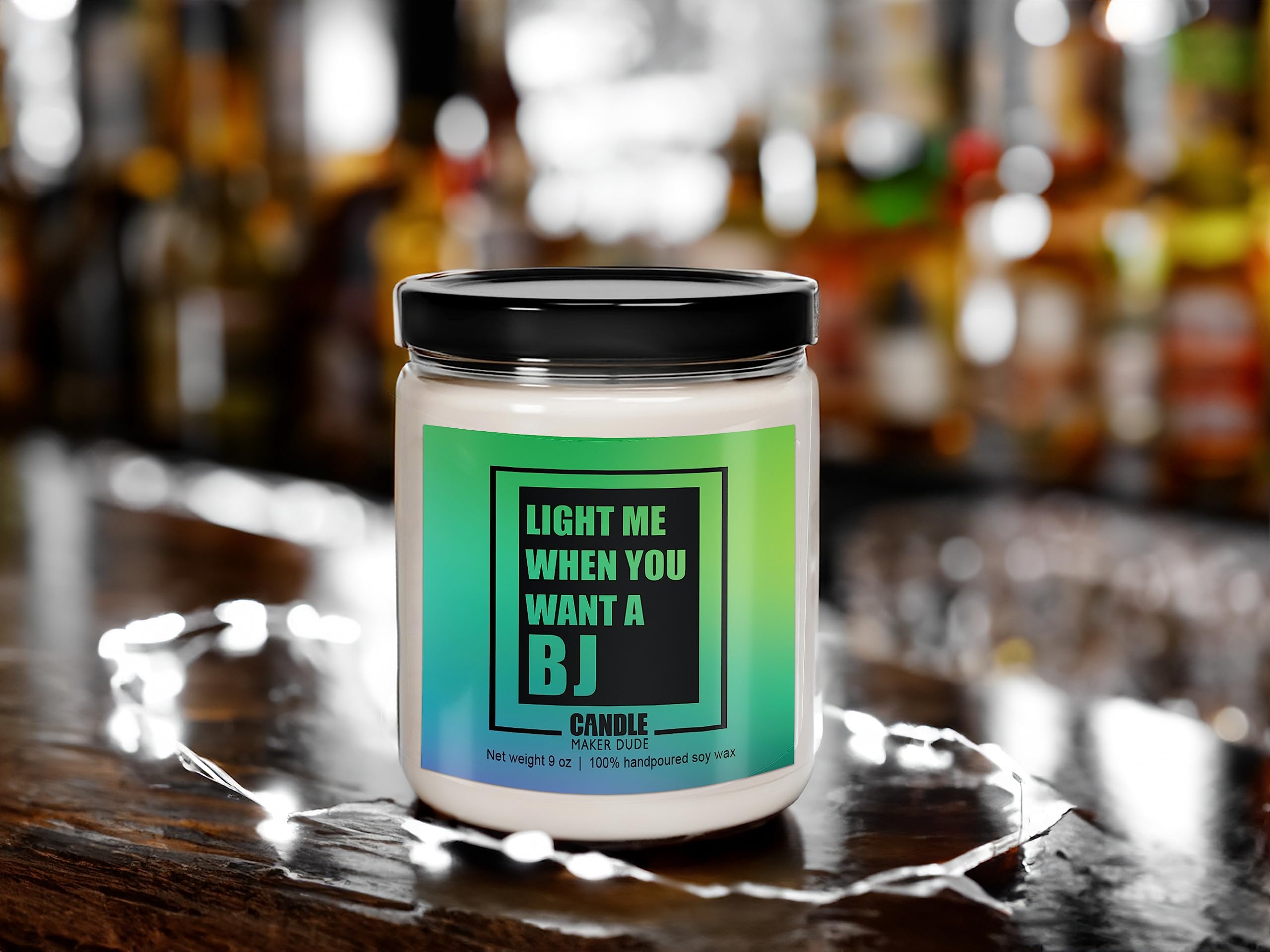 Light me When You Want a BJ Candle product photography