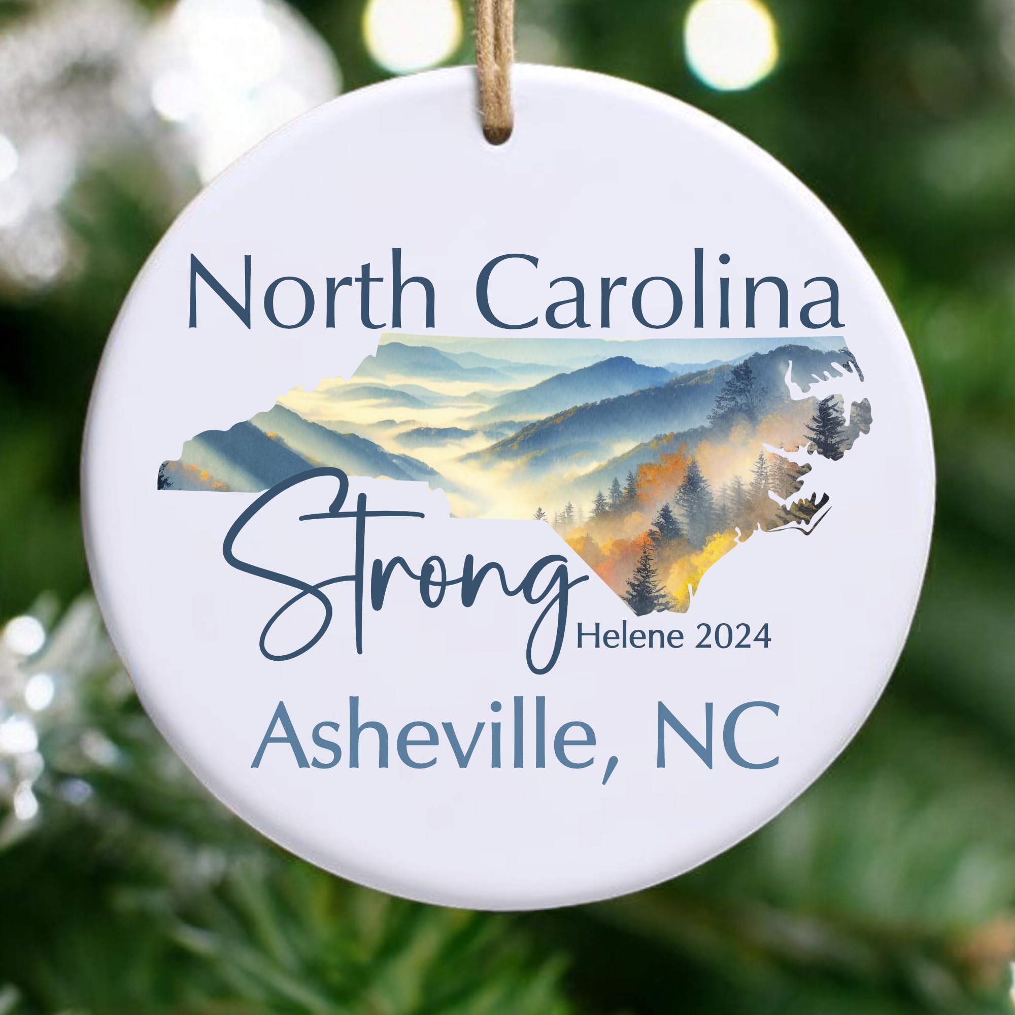 Customizable ornament with survivor or first responder name
