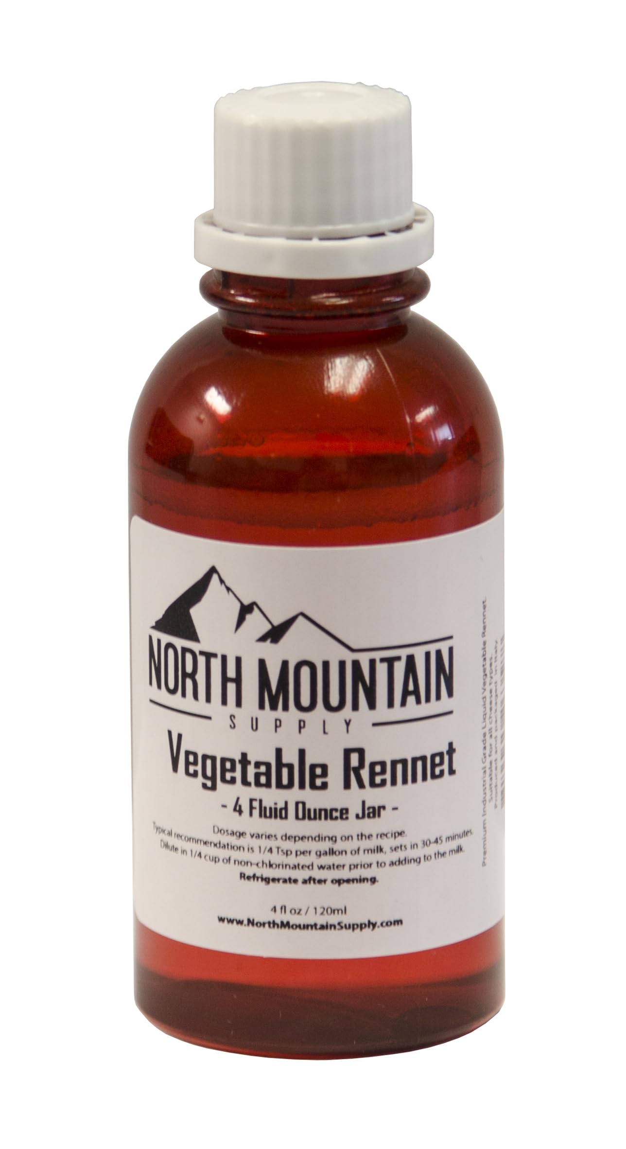 North Mountain Supply liquid vegetable rennet 4 oz for cheese making