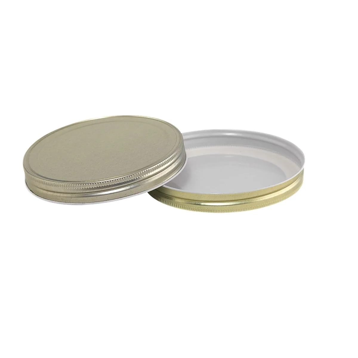 Gold metal 110-400 lid with plastisol liner for CT jars