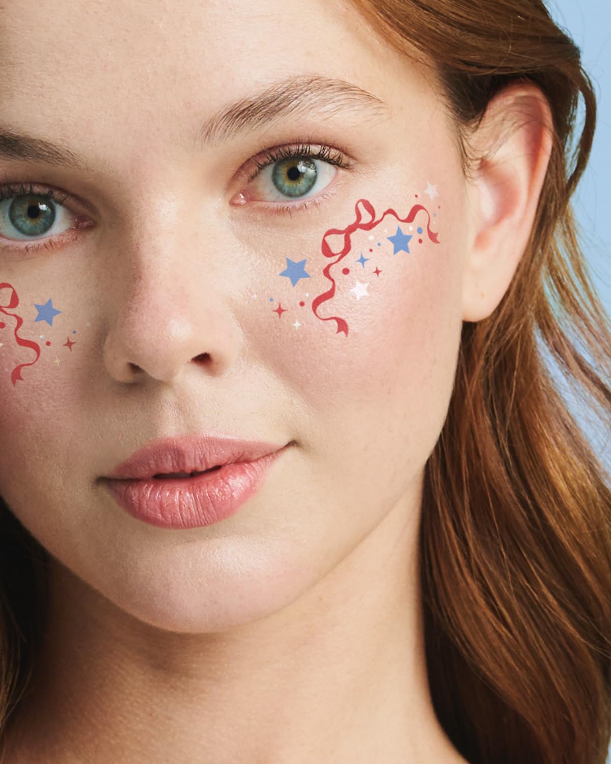 16 piece freckle tattoo set two sheets nose strips and face tattoos