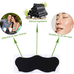 Pore cleansing strips with charcoal formula