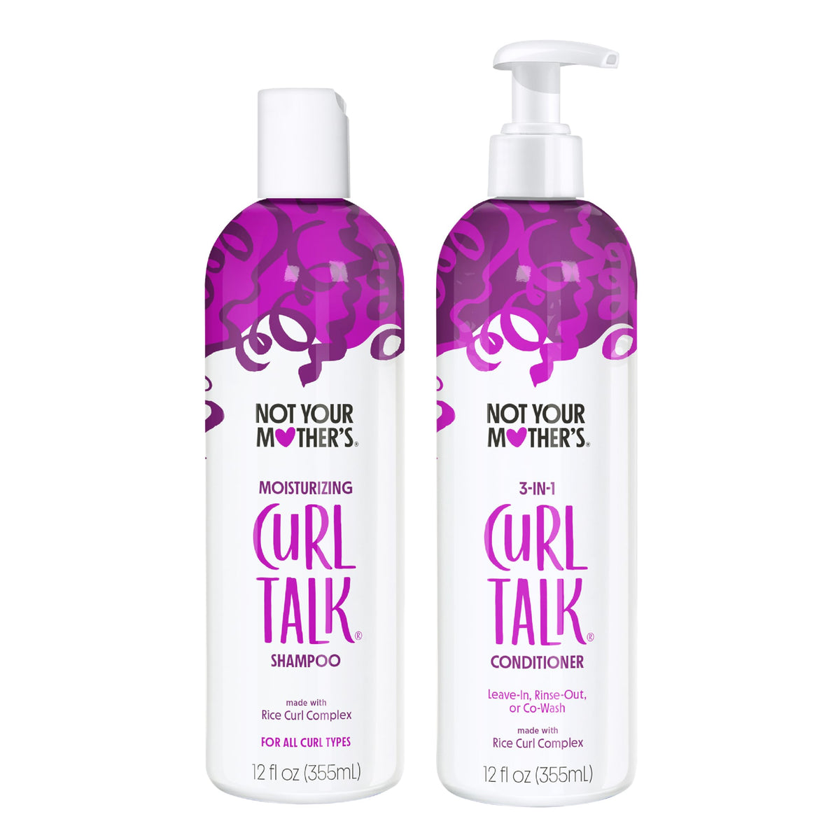Not Your Mother's Curl Talk Shampoo bottle for frizz control