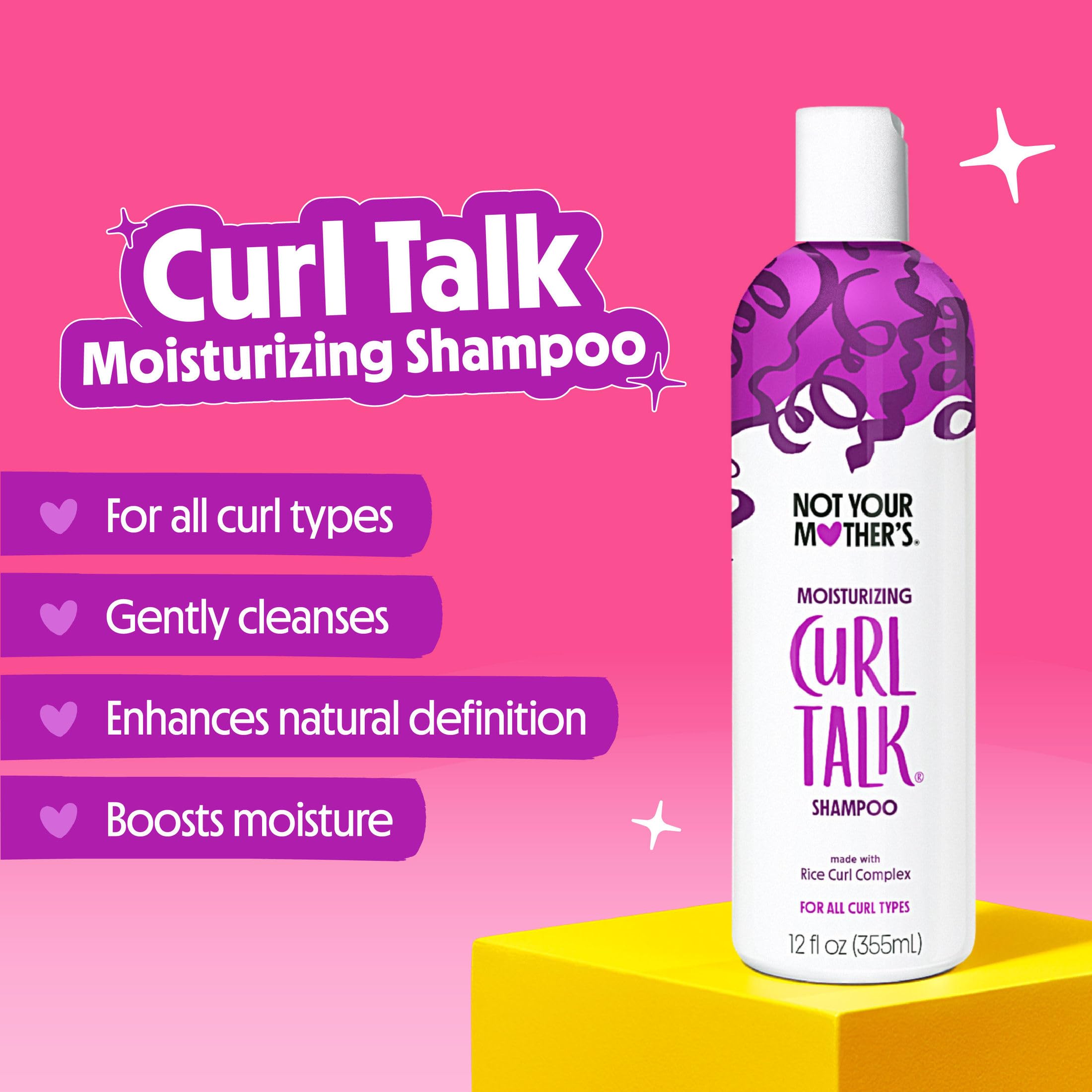 Curl Talk Shampoo and Conditioner Set packaging by Not Your Mother's