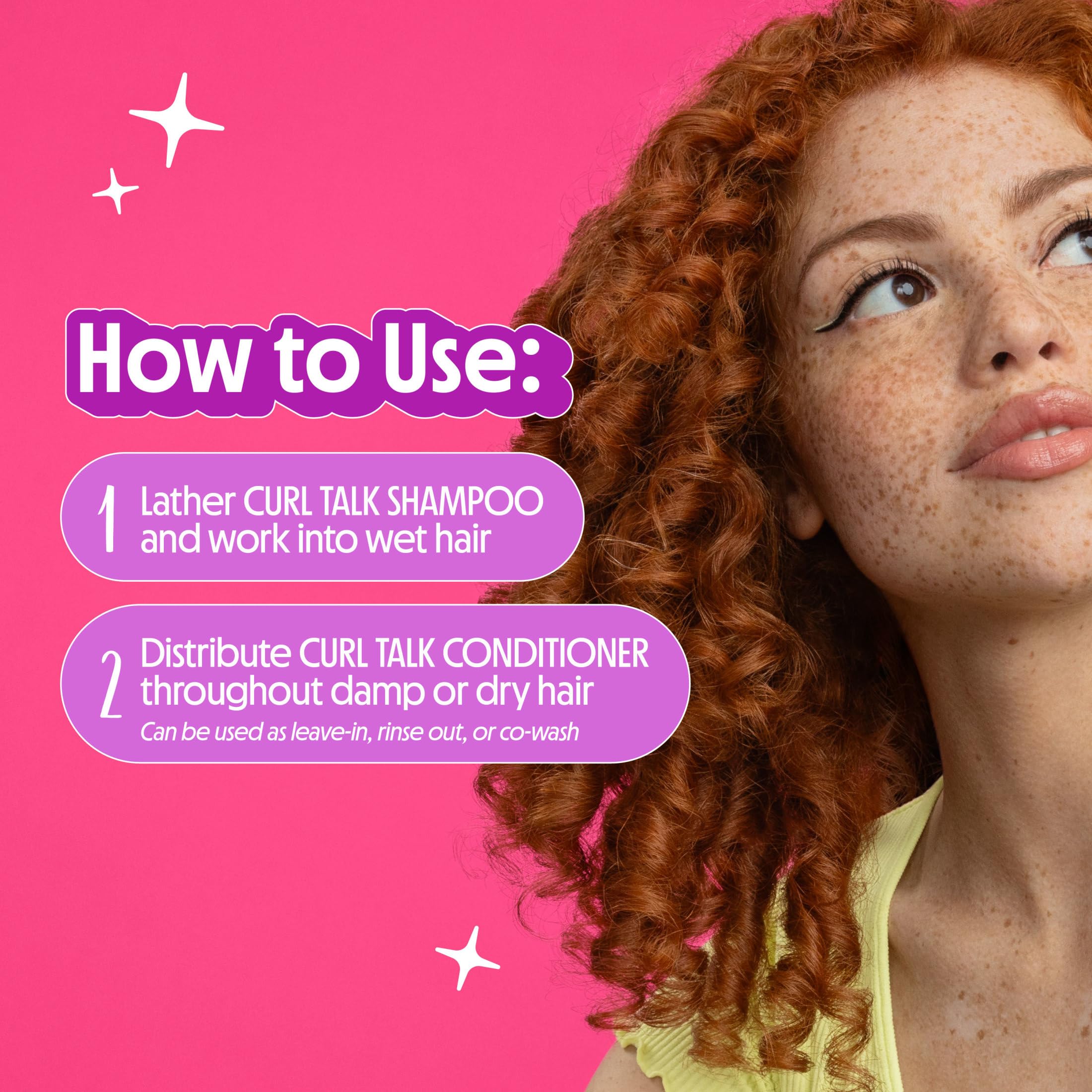 Rice Complex formula label on Curl Talk shampoo