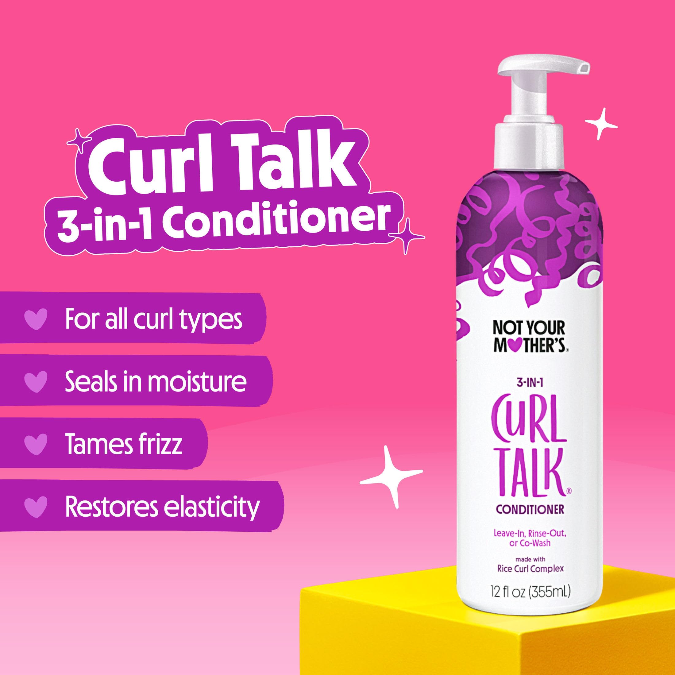 Curl Talk frizz control shampoo bottle by Not Your Mother's