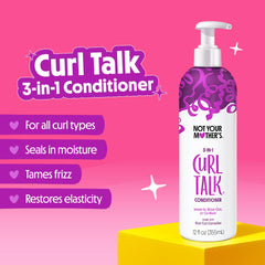 Curl Talk frizz control shampoo bottle by Not Your Mother's